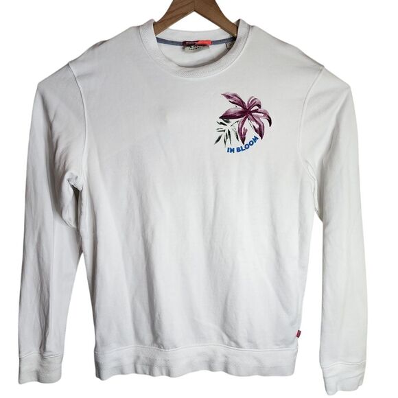 Scotch & Soda Other - Scotch & Soda Pullover Sweatshirt Men's Large Weekend Edition Embroidered Floral